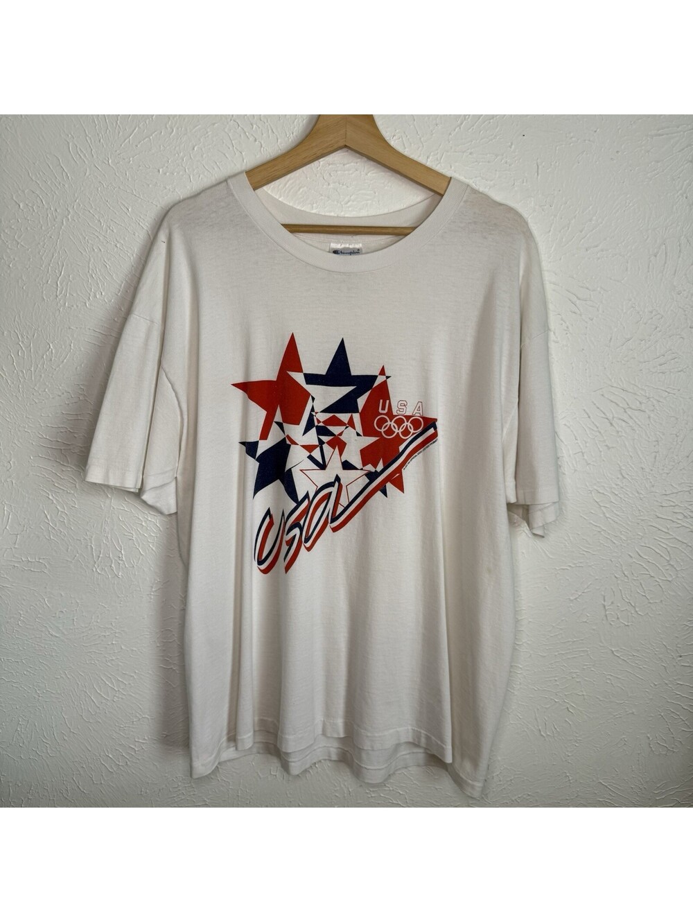 Vintage 90s Team USA Olympics Champion T-Shirt Size Large Made In USA